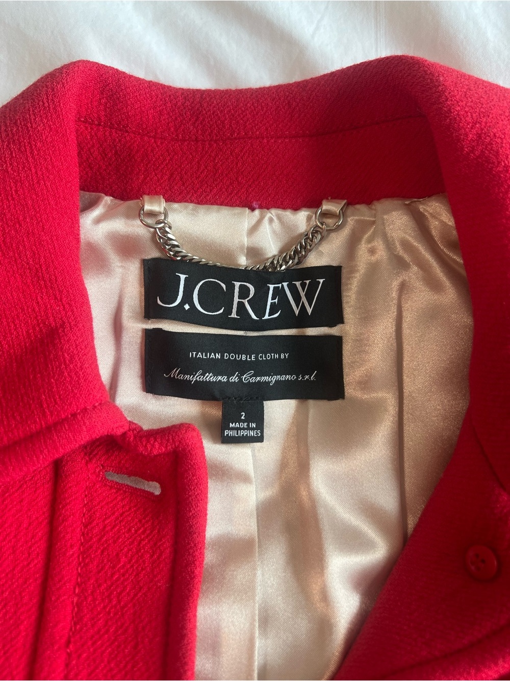 NWOT J. Crew Classic Lady Day Coat in Italian double-cloth wool with Thinsulate® - Picture 4 of 7